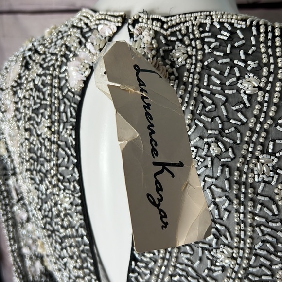 Laurence Kazar beaded cocktail dress - Picture 4 of 6